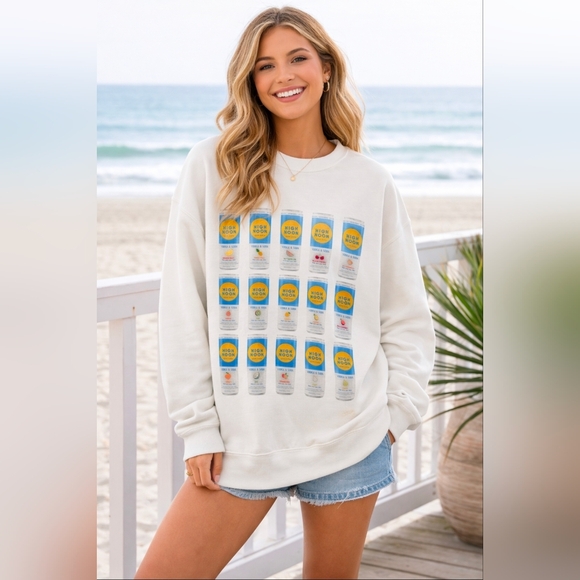 Gildan Tops - Gildan White High Noon Graphic Sweatshirt, Womens Medium